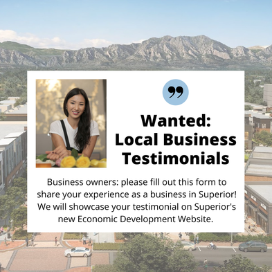 Call for testimonials