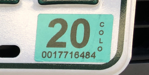 CO license plate 20