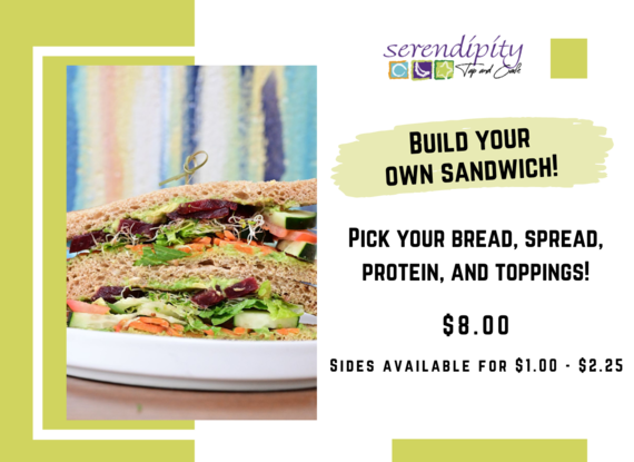 Serendipity Tap & Café build your own sandwich