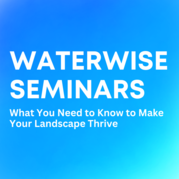 Waterwise Seminars: What you need to know to make your landscape thrive