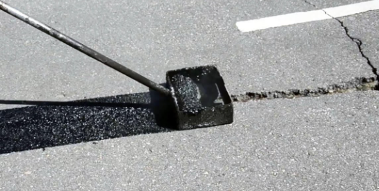 Freshly Laid Asphalt repair