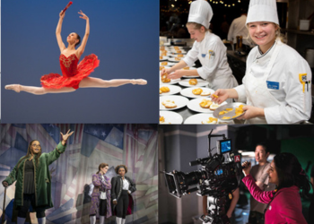 composite of chefs, dancers, film makers, and actors