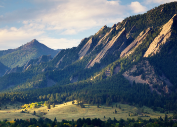 Boulder, CO Flatirons rock formation