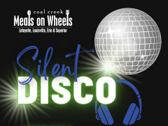 Coal Creek Meals on Wheels Silent Disco promotional graphic