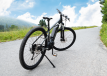 e bike on a gravel path