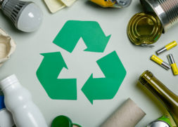 Reduce, reuse, recycle arrow graphic