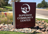 Exterior Superior Community Center sign