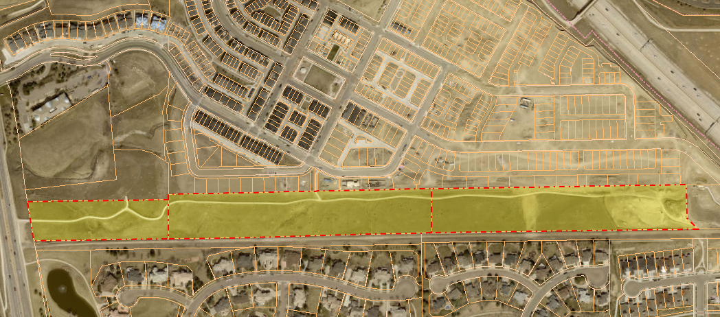 Goats at Vista Corridor map