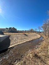 Coal Creek where the bank has been stablalized