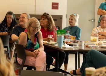 Superior residents enjoy the Senior Brown Bag Lunch