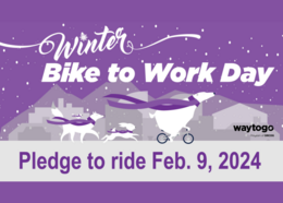 2024 Winter Bike to Work Day promotional graphic