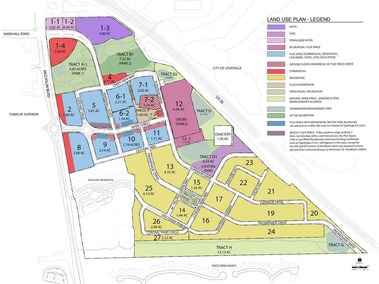 Detailed map of the new Downtown devlopment.