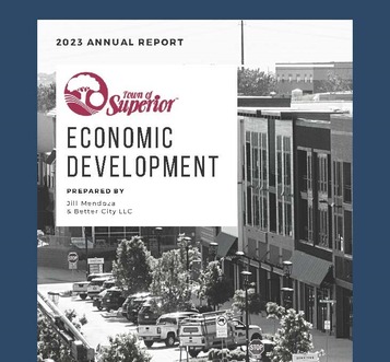 Economic development report cover page.