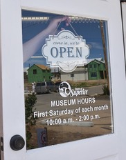 historical museum open sign