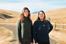 Sustainability team posing on the Mayhoffer Trail in 2024