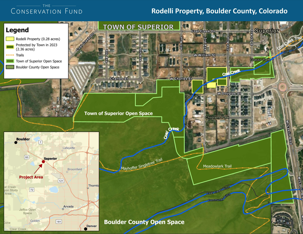 Map of the Rodelli Property in Superior