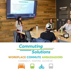 Commuting Solutions Workplace Commute Ambassadors Program flyer