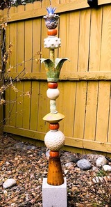 Ceramic Totem statue 