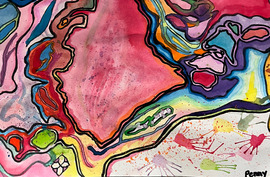 Colorful artwork made by local Superior student