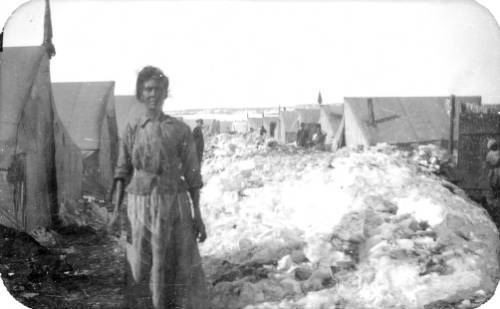 Ludlow tent camp after a big snow.