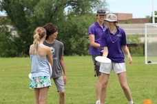 Ultimate Disc instructors teaching youth