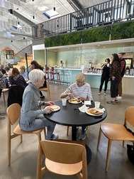 People attending the Senior Welcome Breakfast at the Superior Community Center