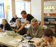 Tech Pals members help seniors learn technology