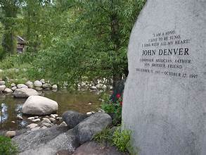 The John Denver Sanctuary Park in Aspen provides the visitor with stone monuments to his career.