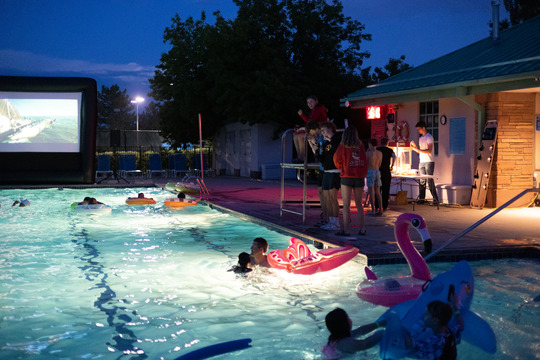 Flick and Float at North Pool summer 2023