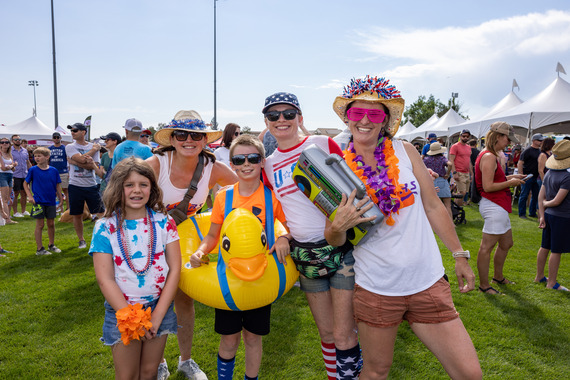 People enjoying the 2023 4th of July Celebration at Community Park