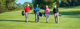 People golfing at the Omni Interlocken Golf course