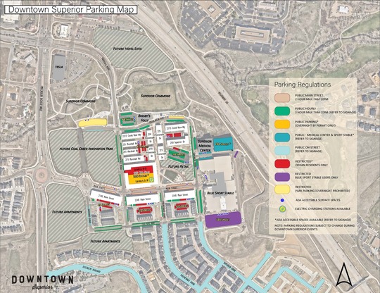 Downtown Superior Parking Map