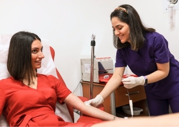 Person donating blood