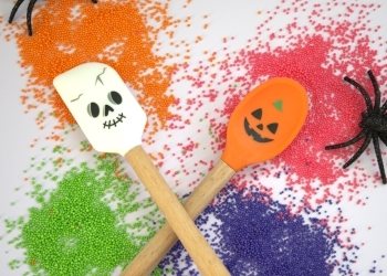 Halloween themed spatulas and sprinkles