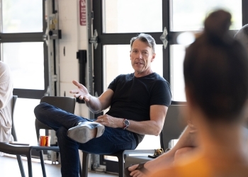 Trustee Jason Serbu at First Fridays