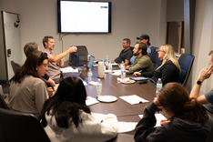 The Parks and Rec Advisory Committee discusses issues in a meeting