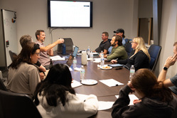 The Parks and Rec Advisory Committee discusses issues in a meeting