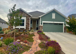 Energy efficient house with Xeriscaping