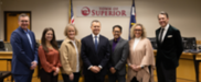New Superior Town Board poses for a group photo in Town Hall chambers