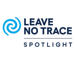 Leave No Trace Spotlight logo in blue