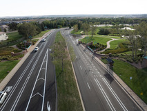 Aerial image of Rock Creek parkway