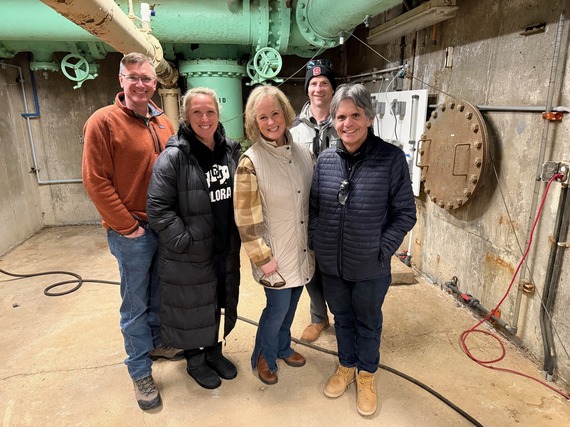 Superior Town Council members and Public Works staff at the Town Wastewater Treatment Plant