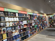 Shelves inside Barnes and Noble in Superior