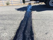 Mastic repairs on the street