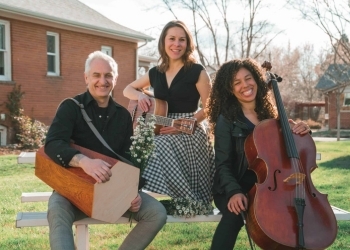 Members of Deborah Solo Trio with their instruments