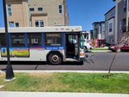 Photo of a stopped RTD bus