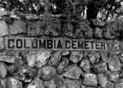 Columbia Cemetery Sign