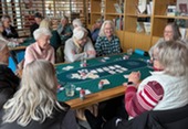 A group of Superior residents play Senior Poker at the Superior Community Center