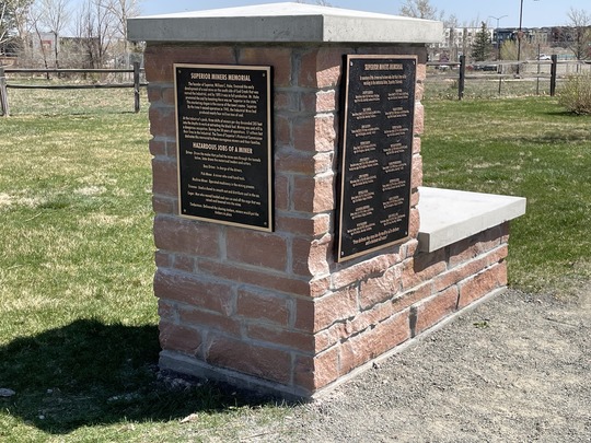 Miners memorial located in Asti Park.