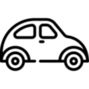 black and white car graphic
